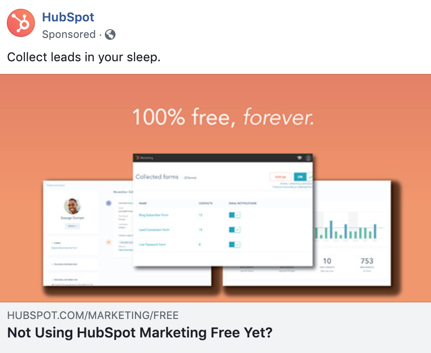 HubSpot Facebook广告- Facebook广告