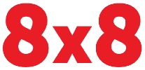 8x8的标志，链接到8x8的主页在一个新的选项卡。