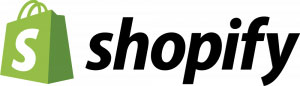 Shopify的标志，链接到Shopify的主页在一个新的选项卡。