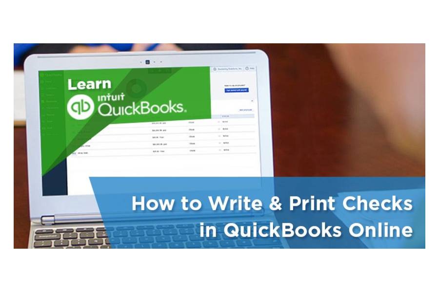 如何在quickbooks在线打印支票。