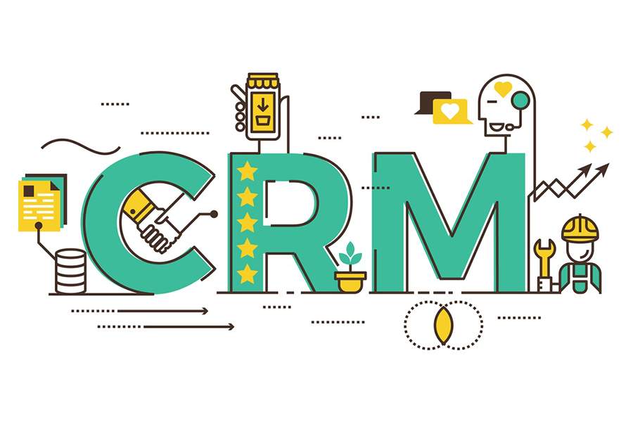 保险CRM概念插图。