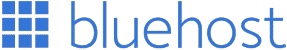 Bluehost标志，链接到Bluehost主页在一个新的选项卡。